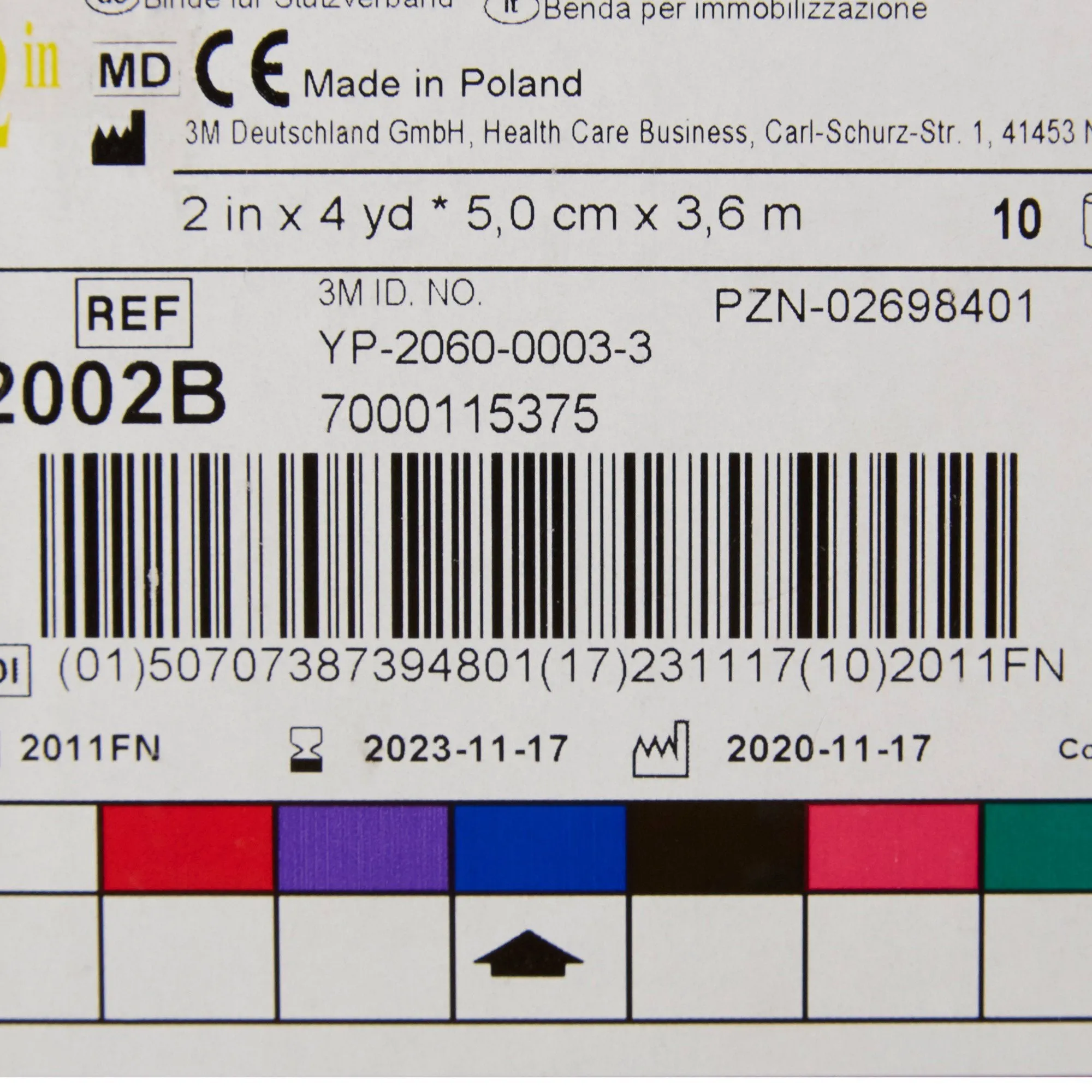 3M™ Scotchcast™ Plus Blue Cast Tape, 2 Inch x 4 Yard, 1 Box of 10