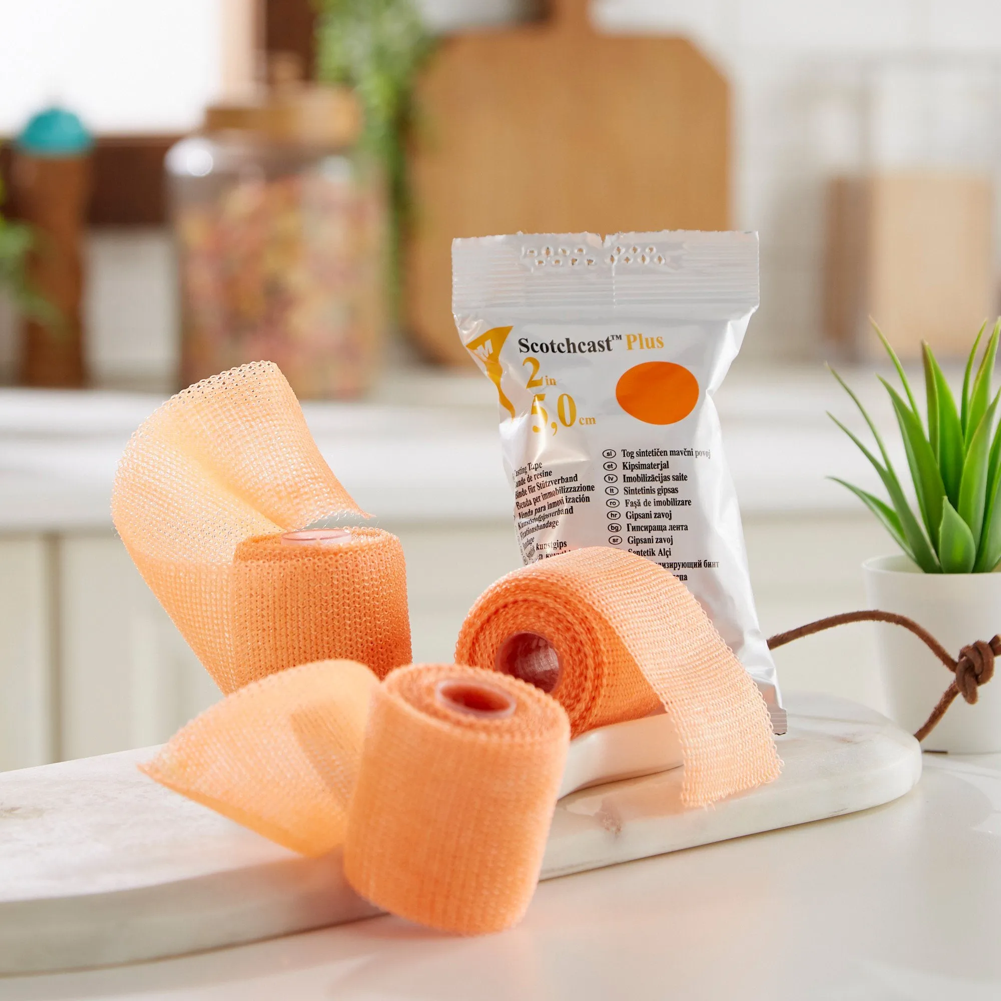 3M™ Scotchcast™ Plus Bright Orange Cast Tape, 2 Inch x 4 Yard, 1 Box of 10