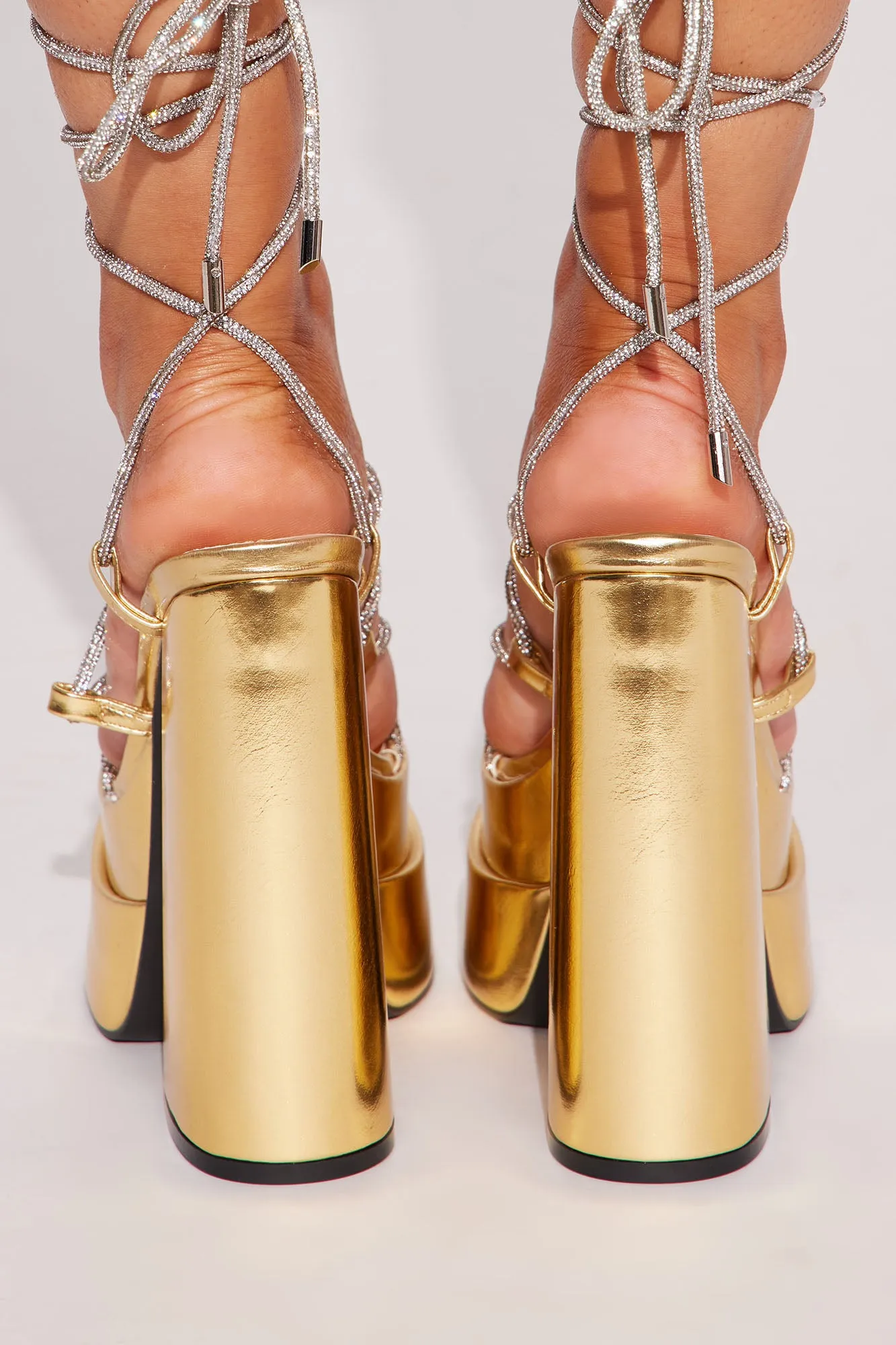 Always Slaying Platform Heels - Gold