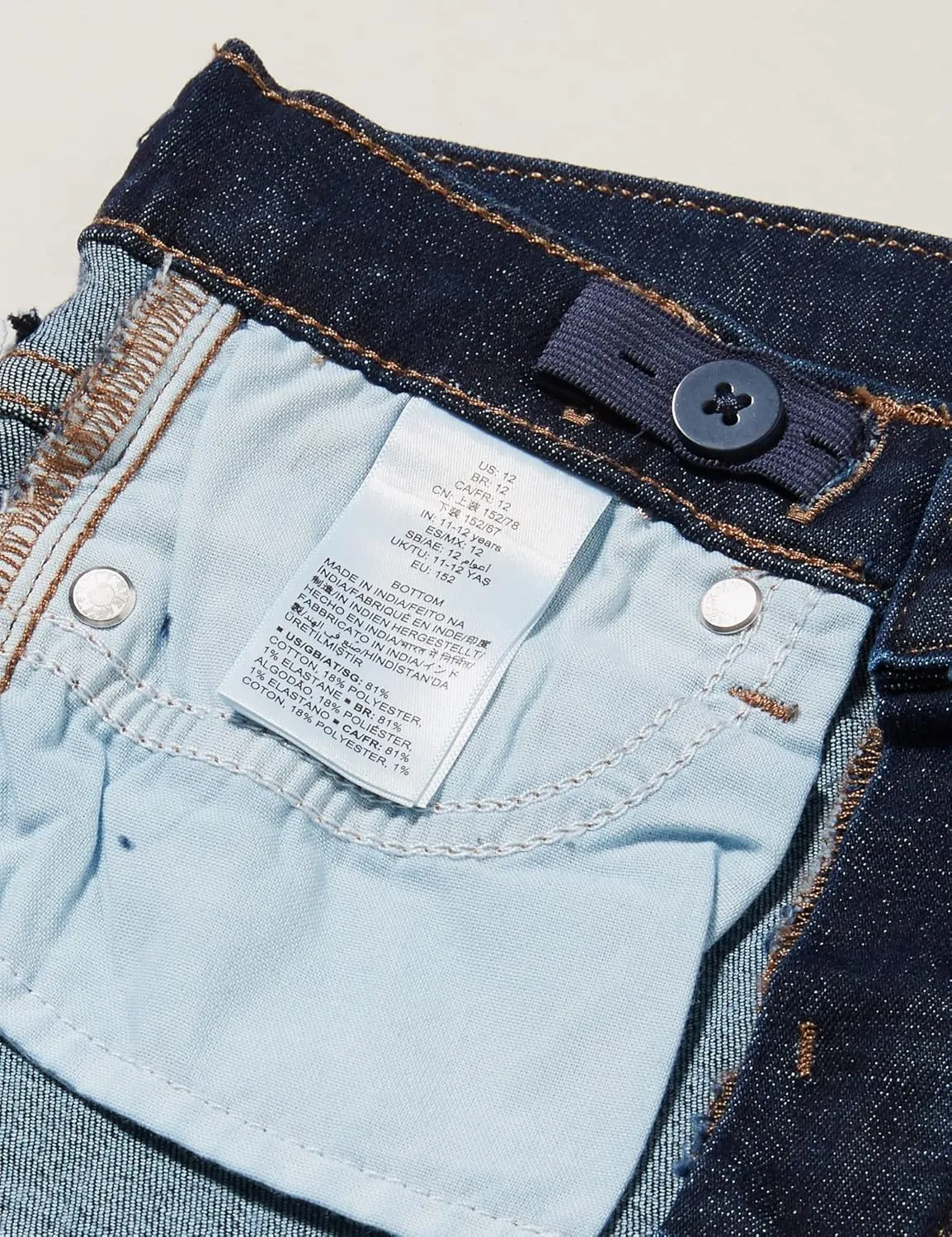 Amazon Essentials Outdoor Girls' Skinny Fit Stretch Jeans