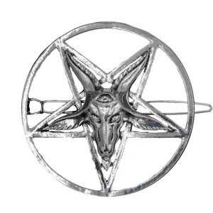 Baphomet Circle Hair Clip