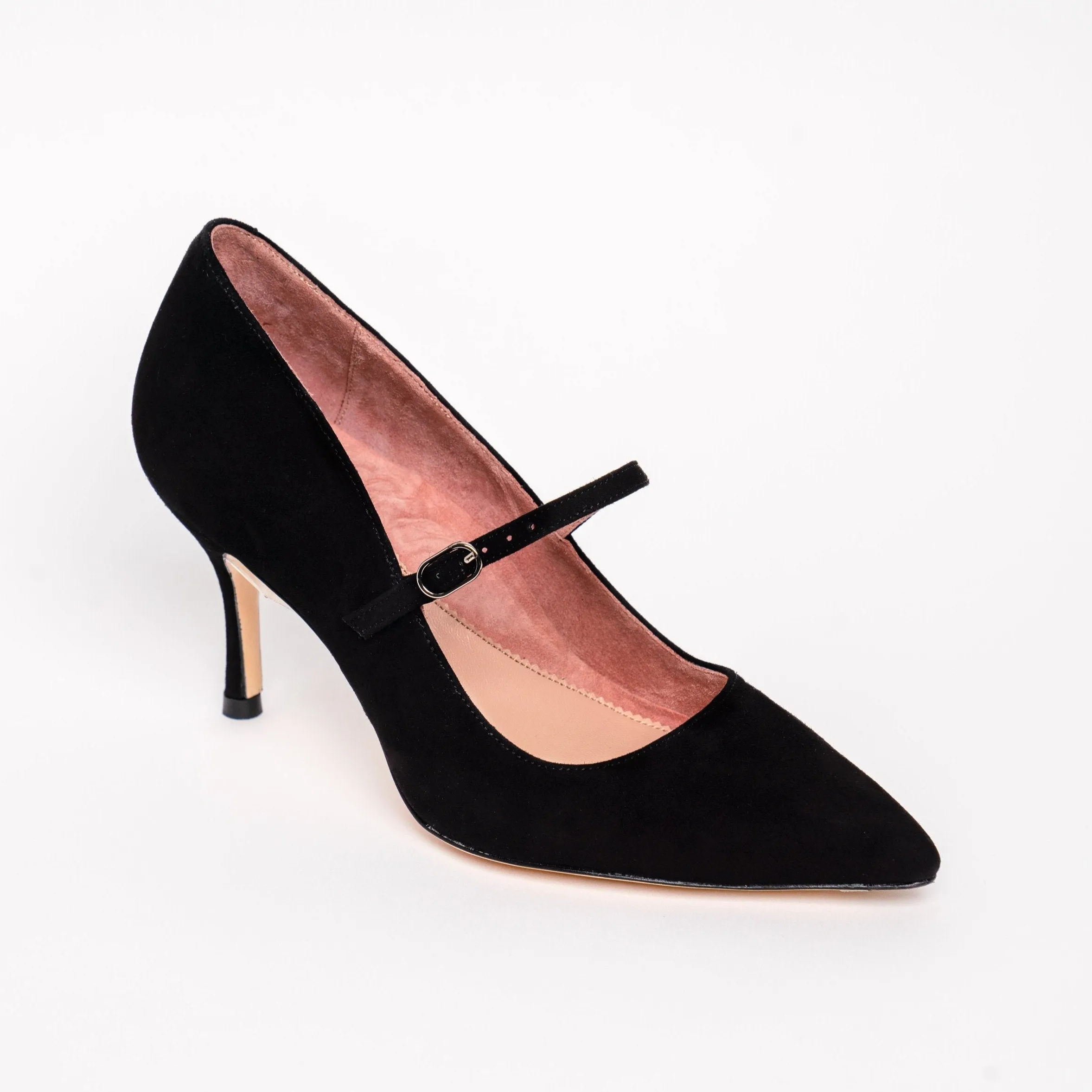 Blissful Blush Suede Mary Jane Pump