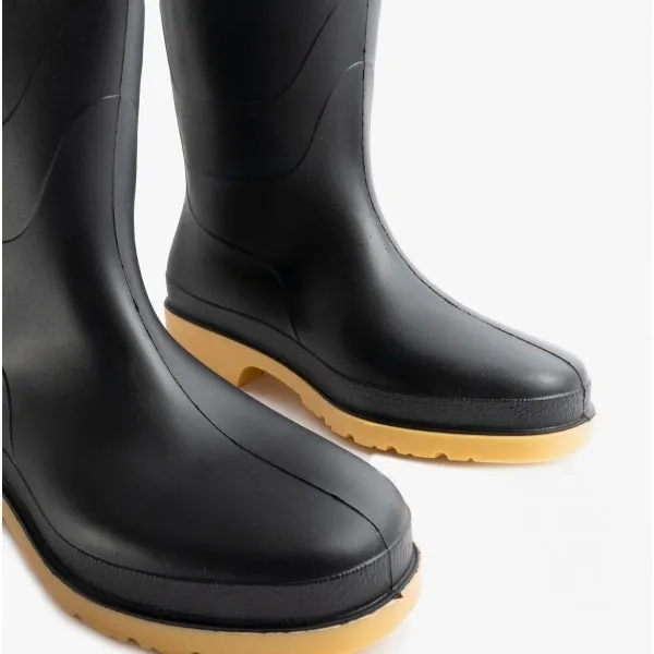 DULL Unisex Kids Wellington Boots Black