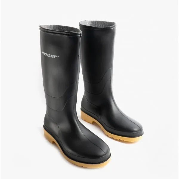 DULL Unisex Kids Wellington Boots Black