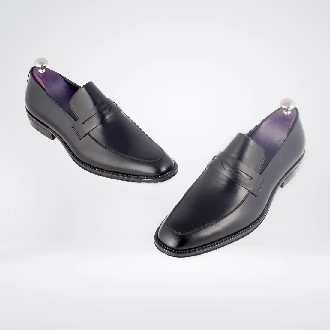 Formal shoes / 100% genuine leather -black -8136