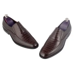 Formal shoes / 100% genuine leather -Brown -8163