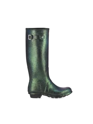 iridescent-effect wellington boots