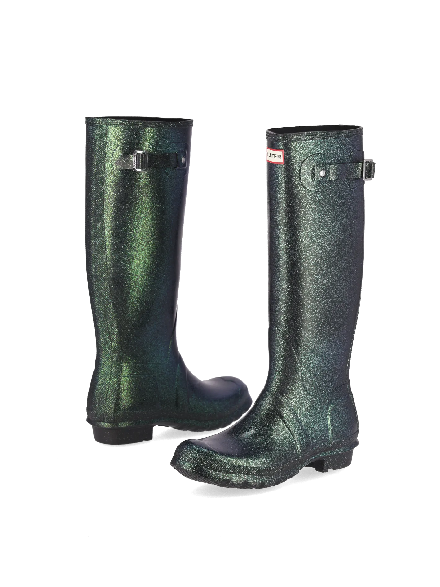 iridescent-effect wellington boots