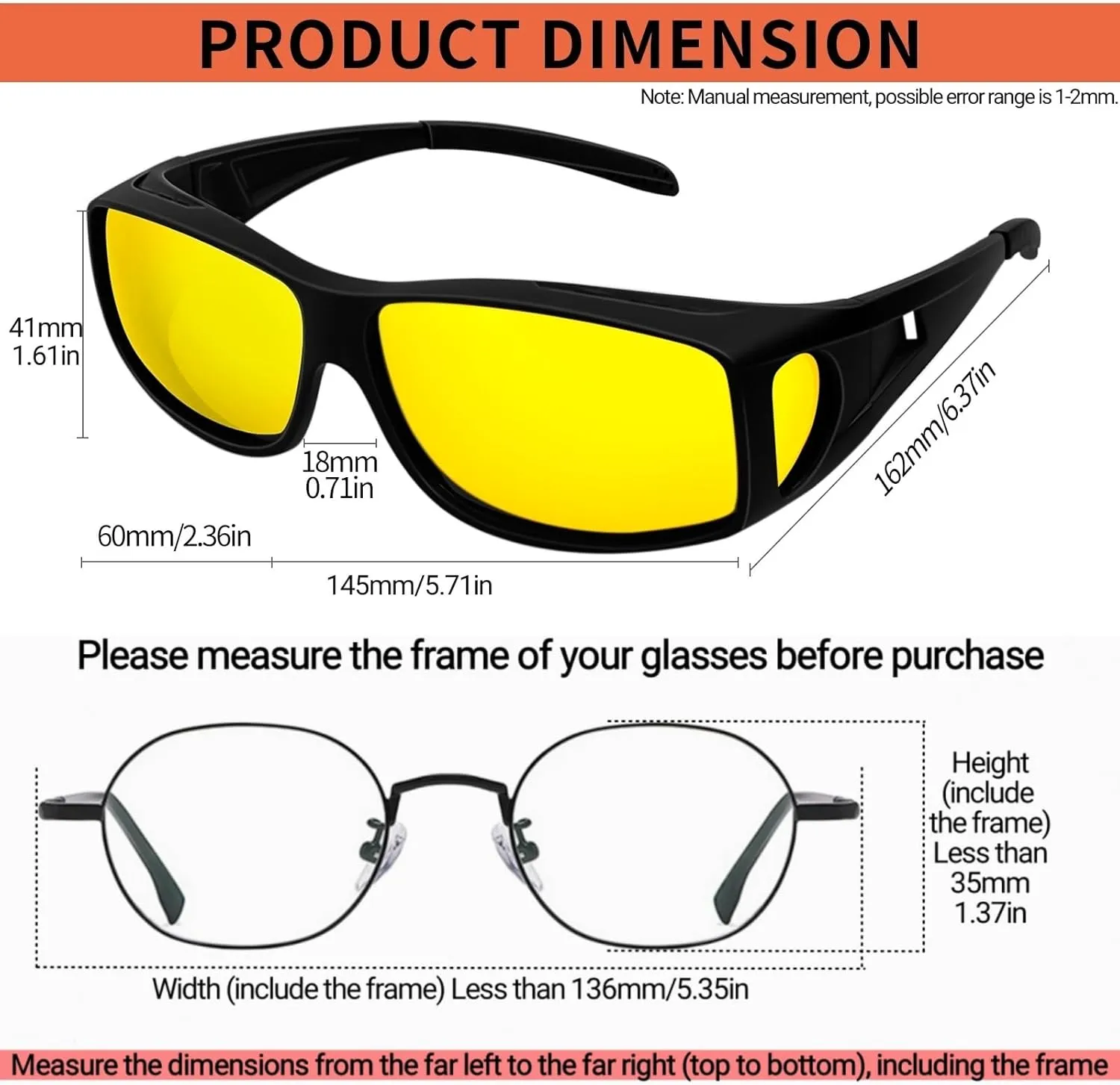 KANASTAL Fit Over Glasses for Men Women Polarized UV400 Protection Fashion Wrap Around Shades