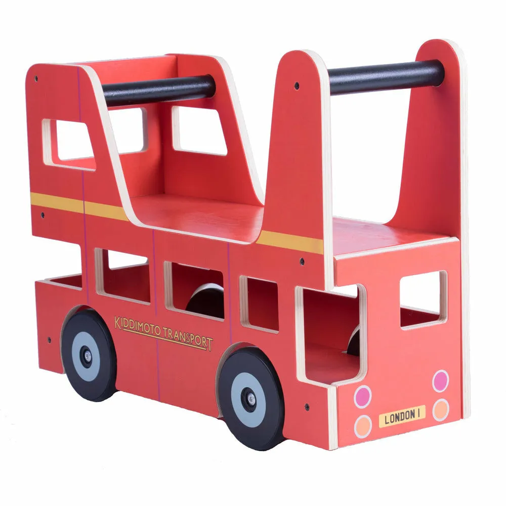 London Bus - Kids Wooden Ride On London Bus