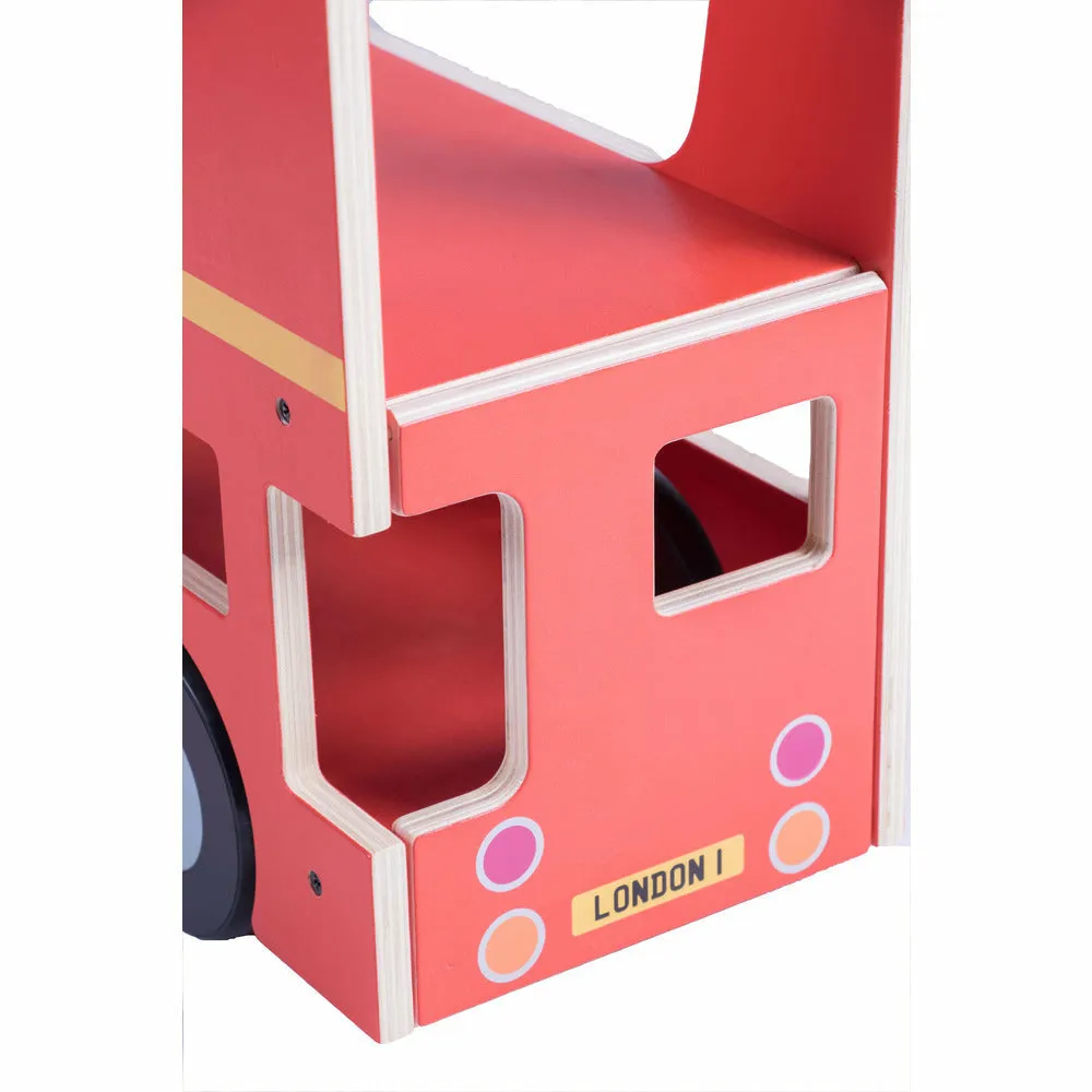 London Bus - Kids Wooden Ride On London Bus