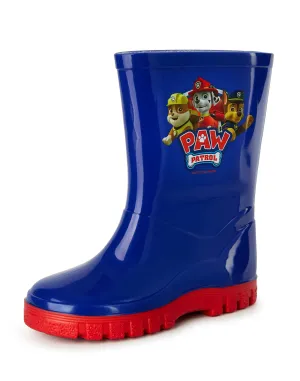 Paw Patrol Boys Blue Wellington Boots without Handles