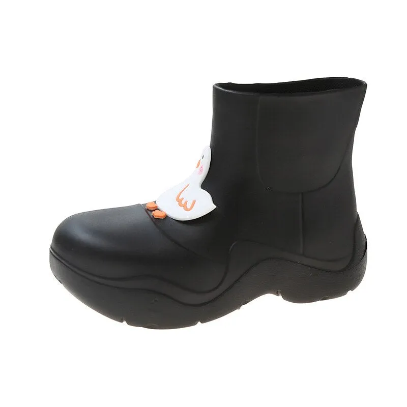 Rainy Day Delight Women's Kawaii Rubber Boots