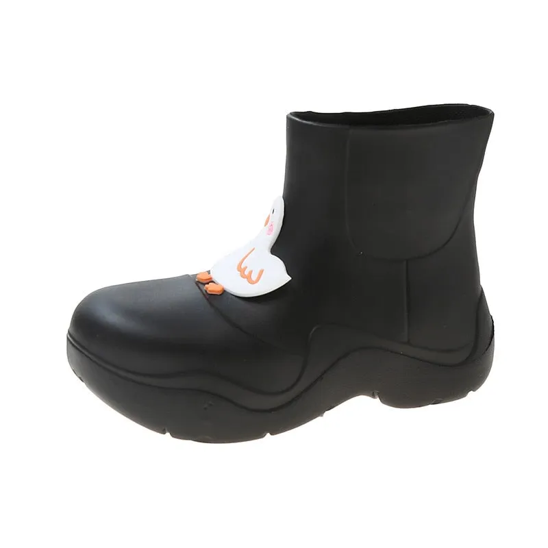 Rainy Day Delight Women's Kawaii Rubber Boots