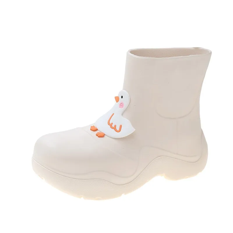 Rainy Day Delight Women's Kawaii Rubber Boots