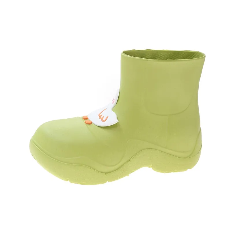 Rainy Day Delight Women's Kawaii Rubber Boots