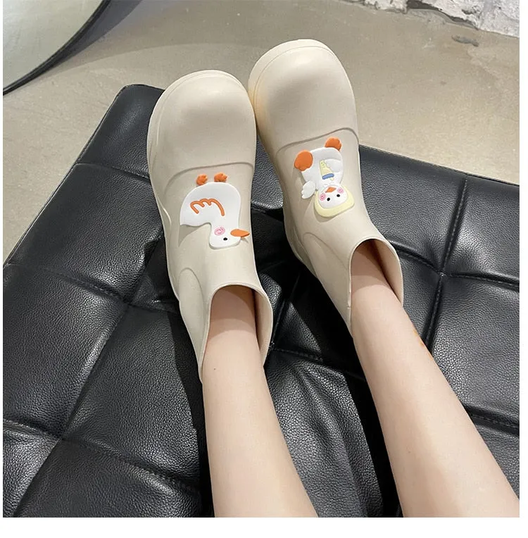 Rainy Day Delight Women's Kawaii Rubber Boots
