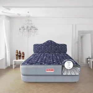 SLEEPSPA by COIRFIT Euphoria Normal Top 8 Inch King Size Bonnell Spring Mattress with 6 Year Warranty | Orthopedic Pro - Doctor Recommended | Pressure Relieving | PU Foam for Support (Blue,80X72X8)