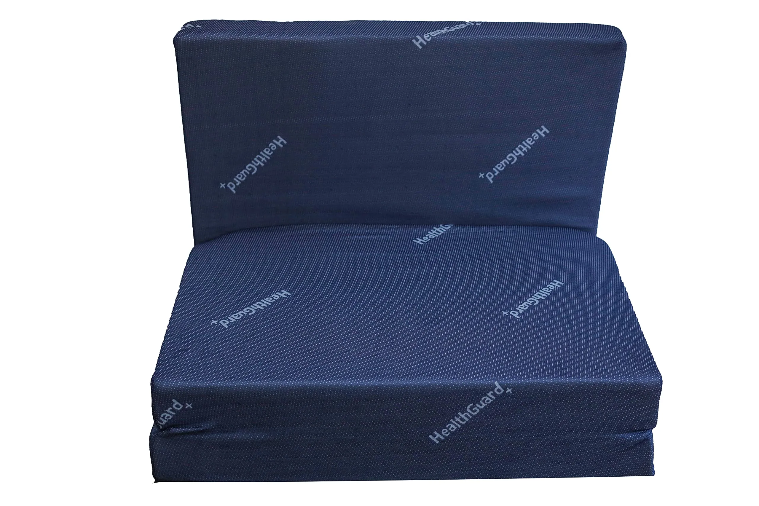 SPINEHEAL MATTRESS Tri-Fold 5 Inch Single Bed Size, 3 Fold Medium Firm Orthopedic Travelling Mattress (Blue, 72 X 30 X 5 Inches, Foam)