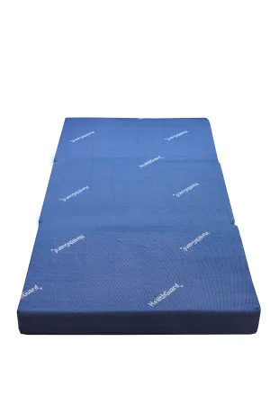 SPINEHEAL MATTRESS Tri-Fold 5 Inch Single Bed Size, 3 Fold Medium Firm Orthopedic Travelling Mattress (Blue, 72 X 30 X 5 Inches, Foam)