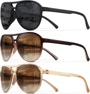 STORYCOAST Polarized Aviator Sunglasses for Men Women Classic Retro Aviators Sports Driving Running Sun Glasses