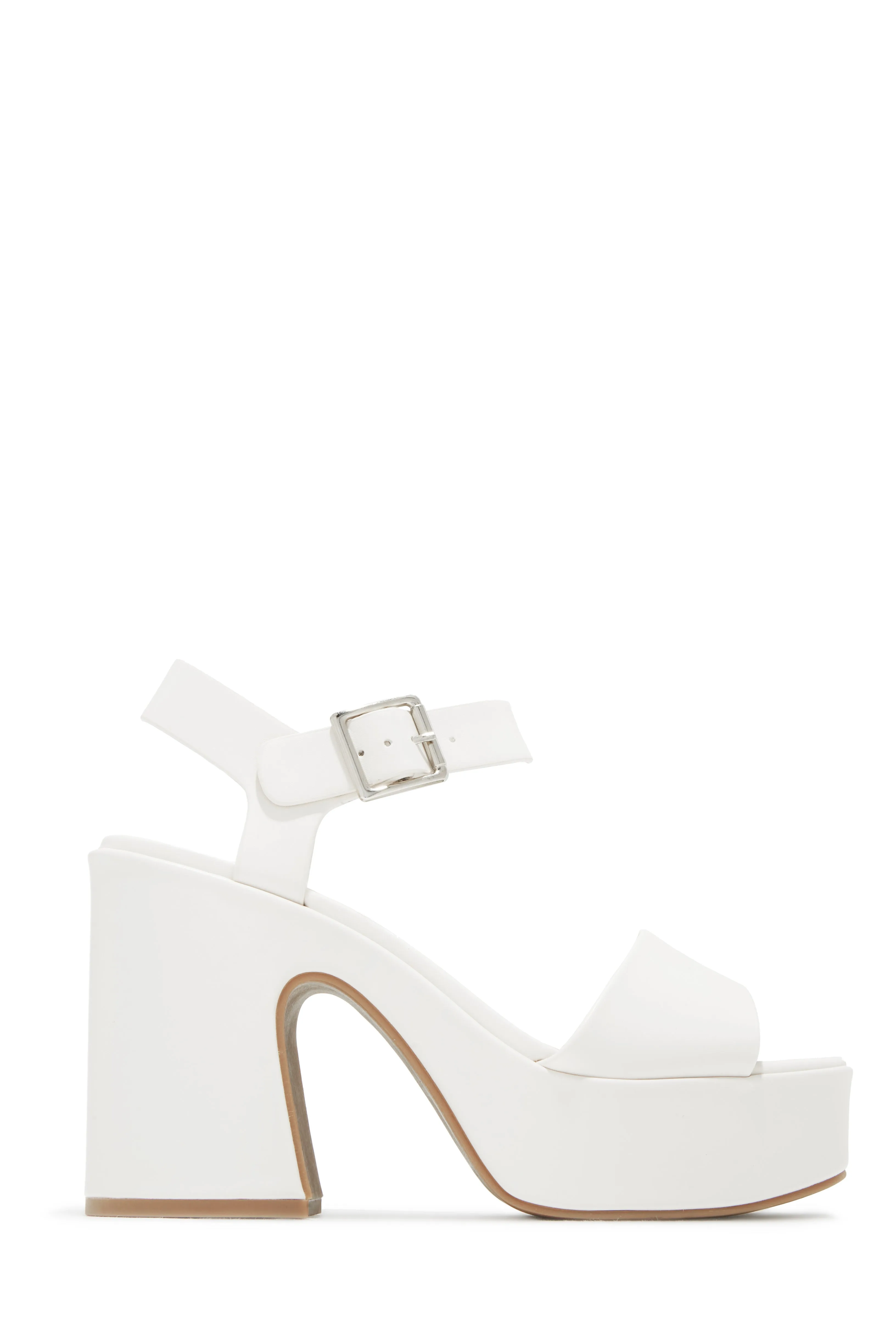 Sunday Views Platform Block High Heels - Black