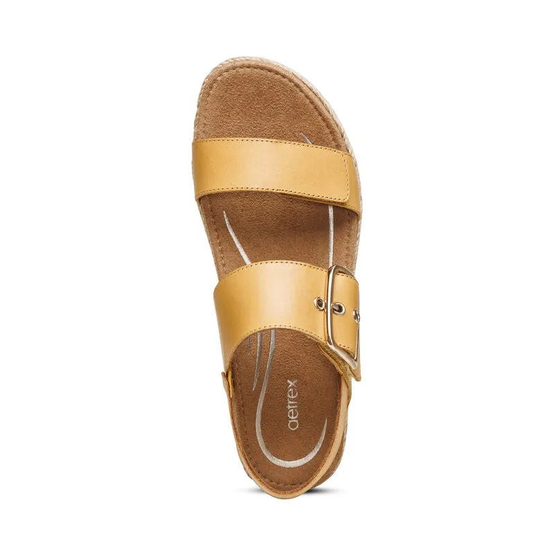 WOMEN'S AETREX VANIA ARCH SUPPORT PLATFORM | YELLOW