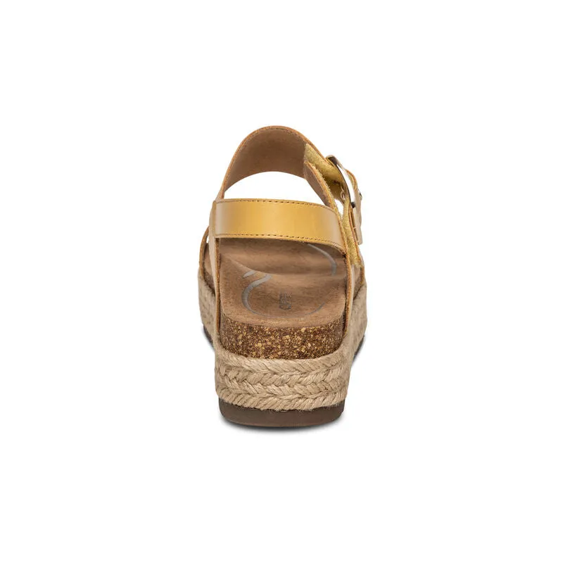 WOMEN'S AETREX VANIA ARCH SUPPORT PLATFORM | YELLOW